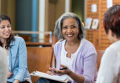 Women talking