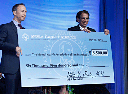 APA President Dilip Jeste, M.D. and Eduardo Vega